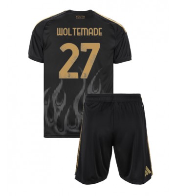 Juventus Nick Woltemade #27 Tredjetrøje Børn 2026-27 Kortærmet (+ Korte bukser)